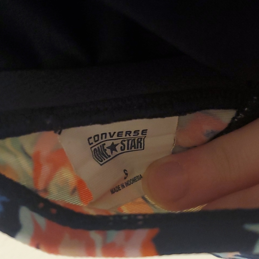 Converse brand navy floral pattern bikini top - Picture 4 of 5